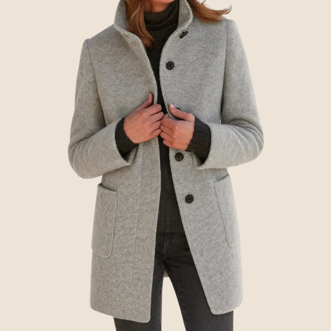 Vanessa - Elegant Midi Wool Coat