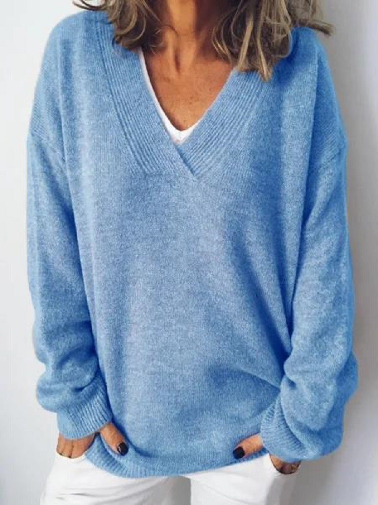 Sabrina | V-Neck Cashmere Pullover
