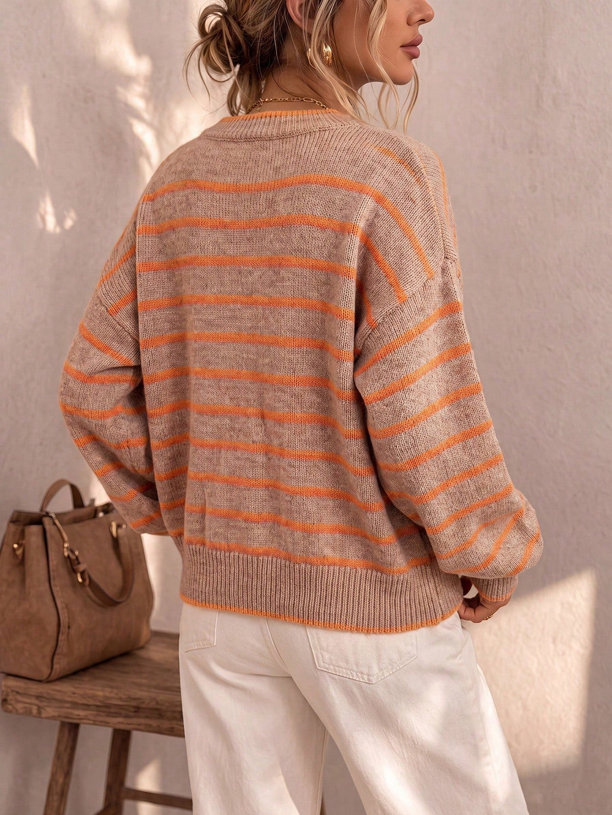 Mabel | Striped Knit Cardigan