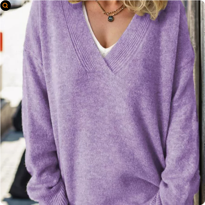 Sabrina | V-Neck Cashmere Pullover