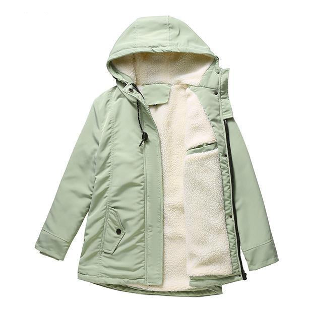 Elera - Cozy Quilted Winter Coat with Hood