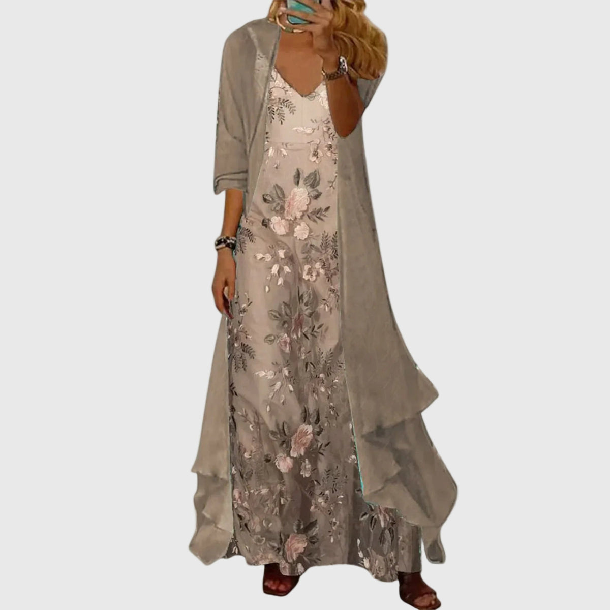 Bryleigh | Elegant Maxi Dress Two-Piece Set