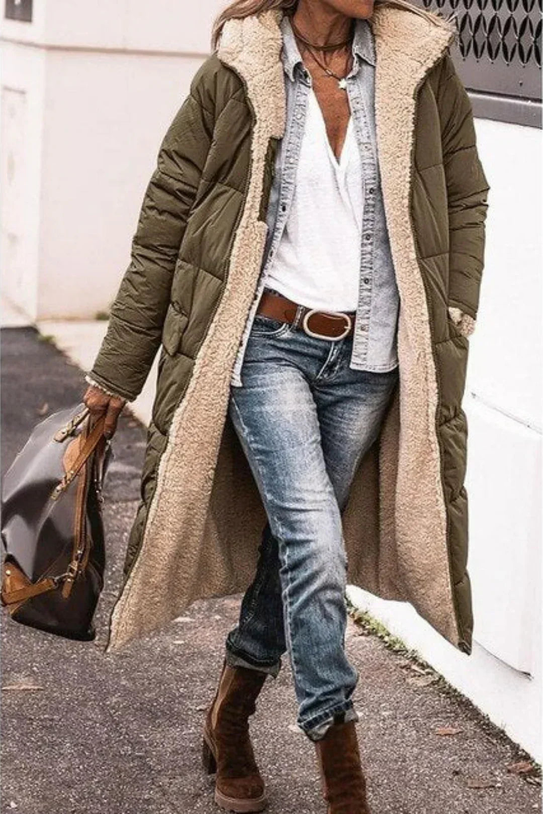 Marielle – Reversible Long Winter Jacket