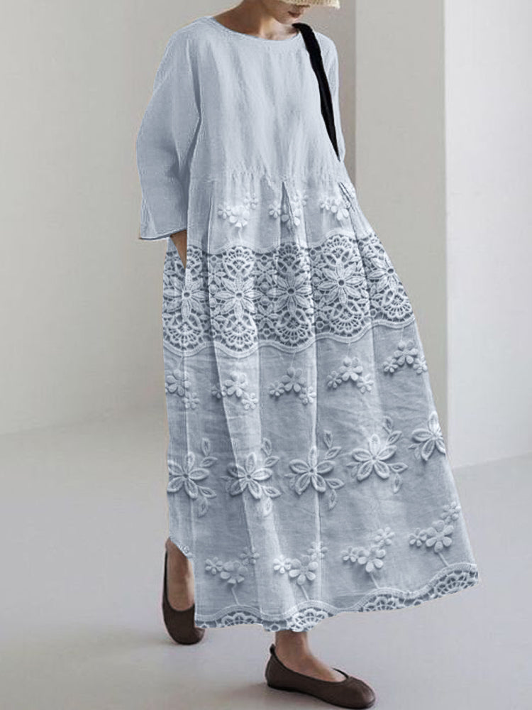 Zara | Delicate Lace Midi Dress