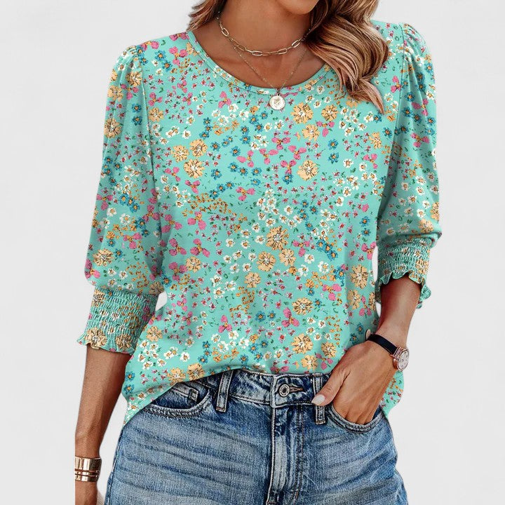 Solara | Elegant Smocked Top