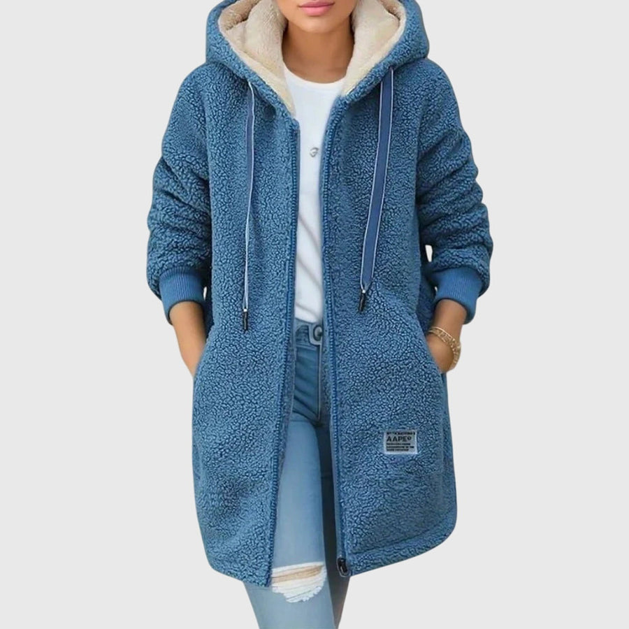Vanie – Soft Fleece Jacket with Hood