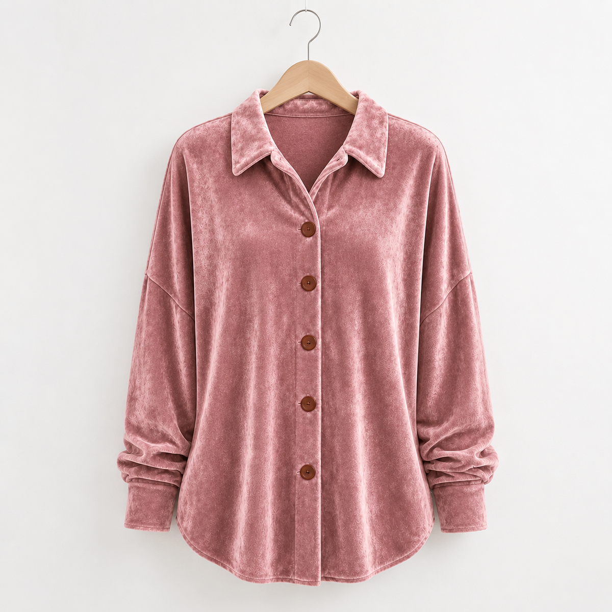 Marisol | Velvet Button Shirt