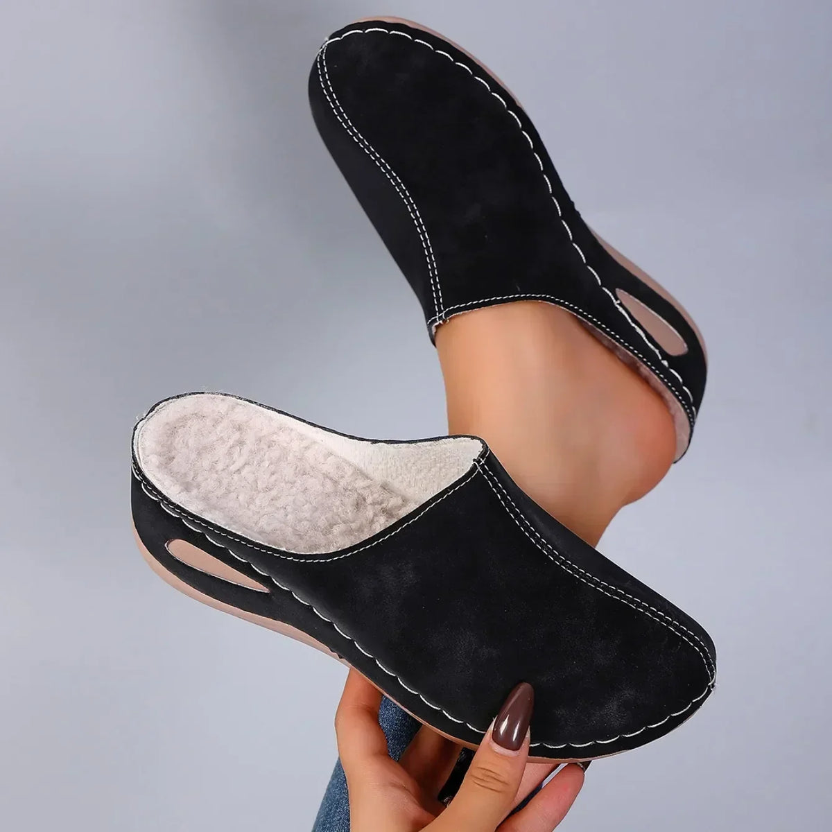 Élise™ | Warm orthopedic slippers for daily comfort
