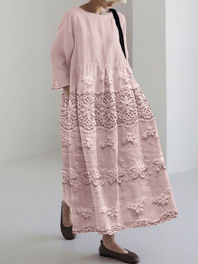 Zara | Delicate Lace Midi Dress