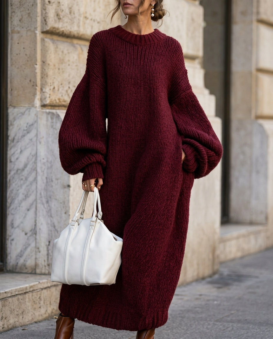 Adara Women's Oversized Knit Maxi Dress