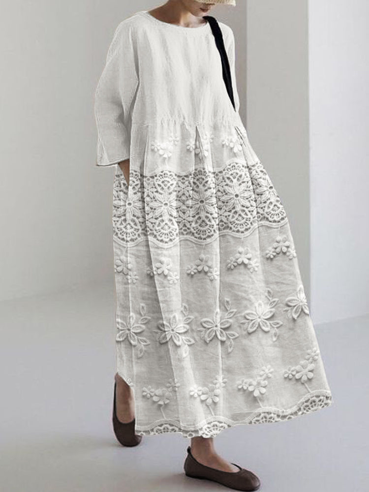 Zara | Delicate Lace Midi Dress