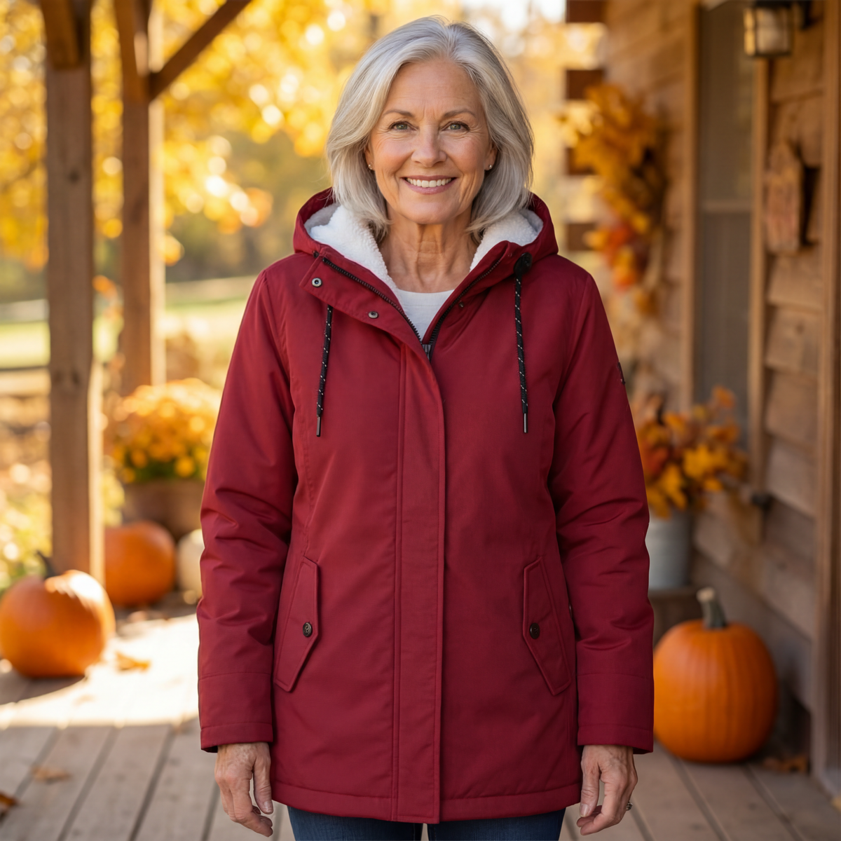 Elera - Cozy Quilted Winter Coat with Hood