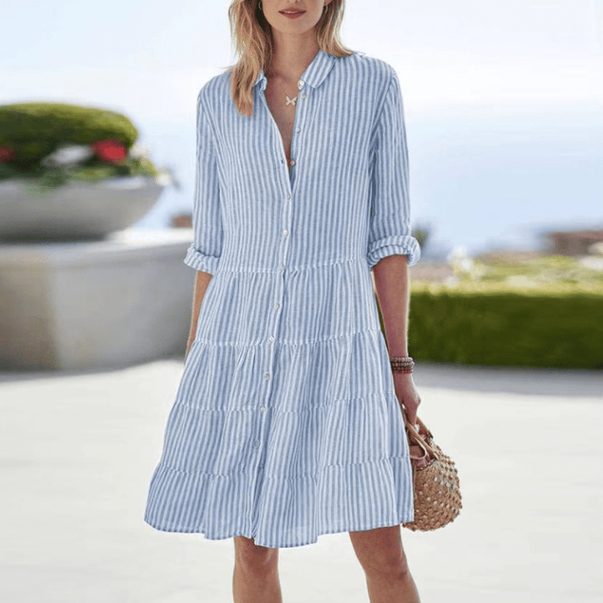 Lolita | Breezy Striped Mini Dress