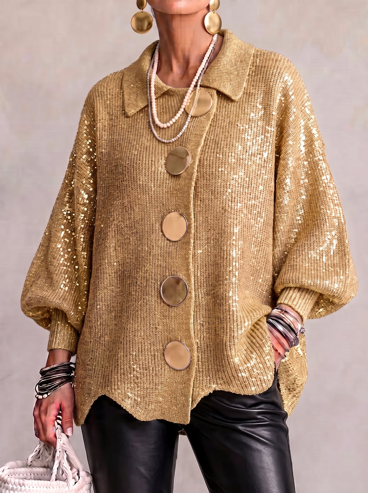 Isaline™ | Oversized Collared Cardigan