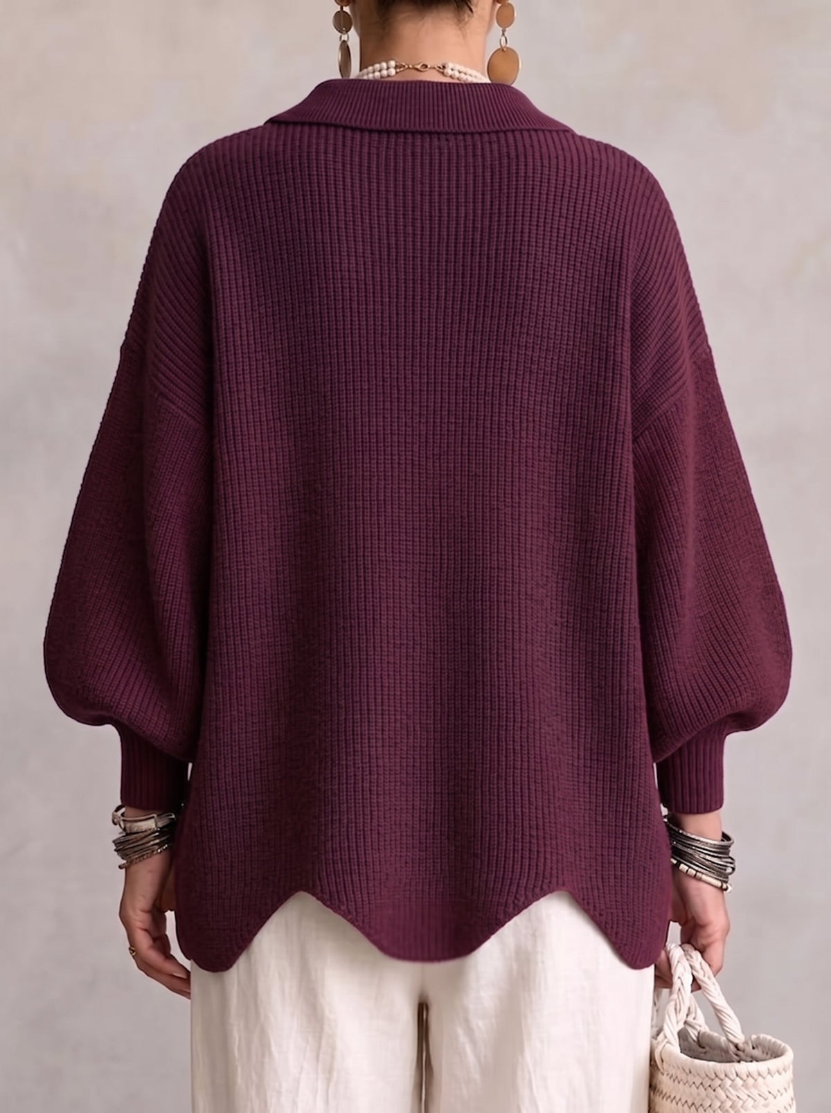 Isaline™ | Oversized Collared Cardigan